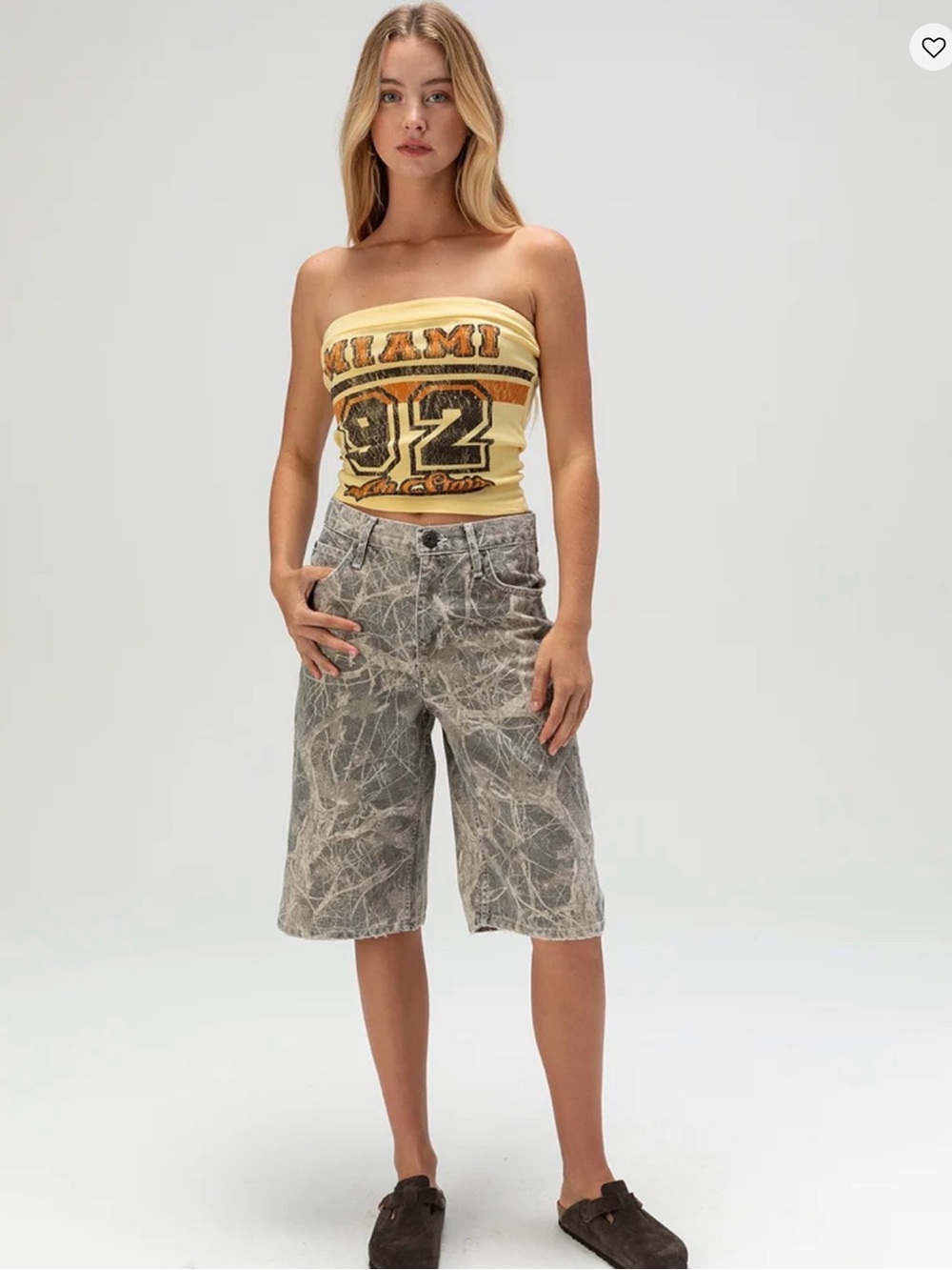 BDG gray camo jorts